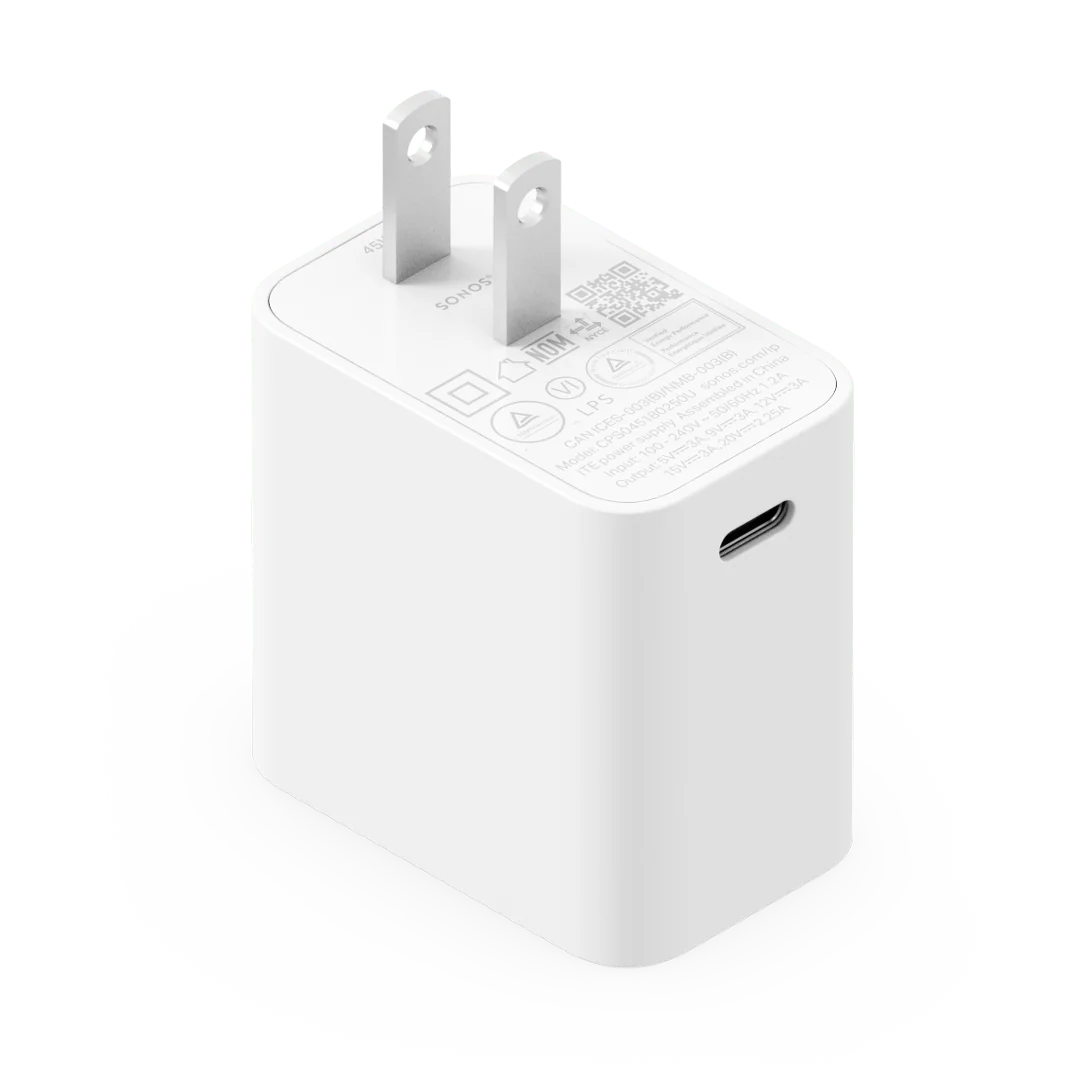 Sonos 45W USB-C Power Adapter Secondary image